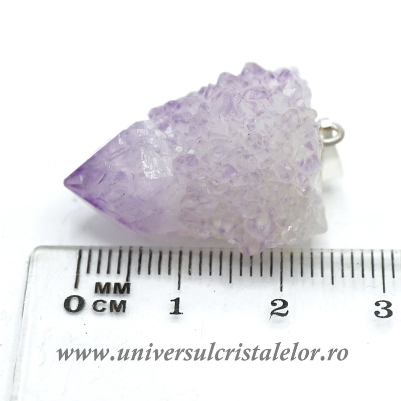 Pandantiv ametist cactus ( cuart spirit )