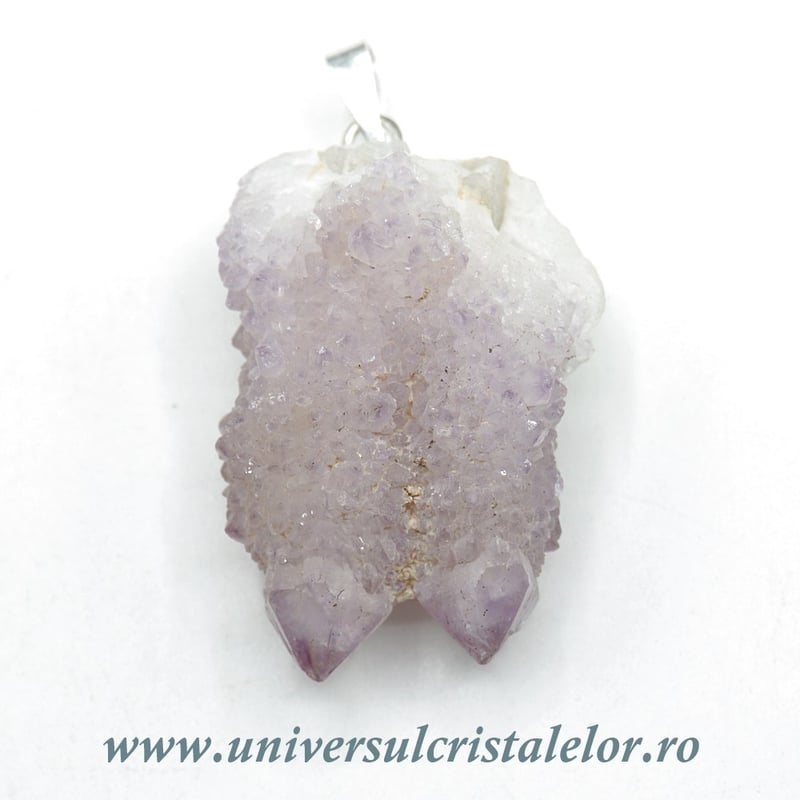 Pandantiv ametist cactus ( cuart spirit )