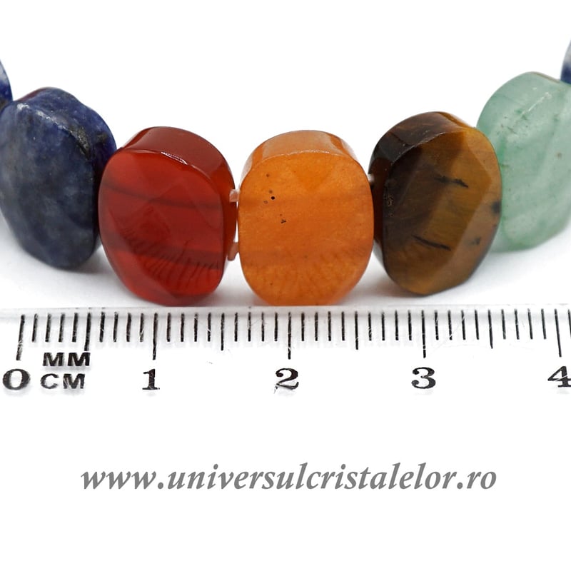 Bratara mixt cristale fatetat