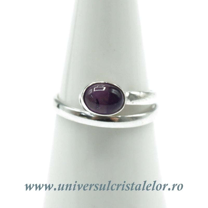 Inel ametist oval