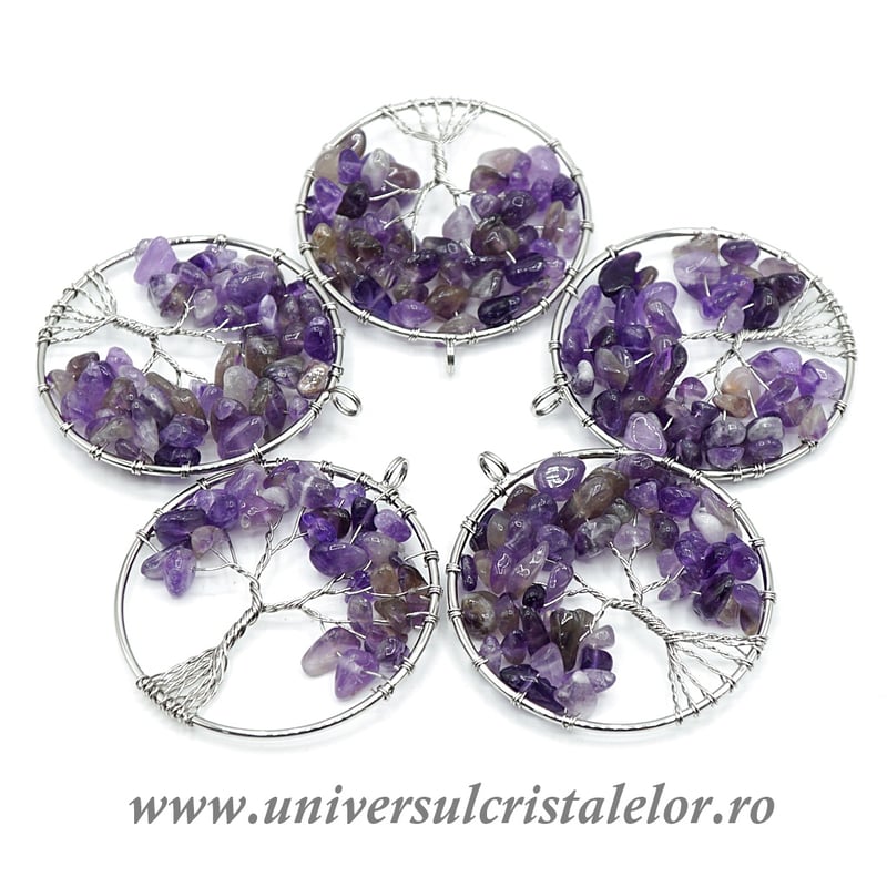 Pandantiv ametist pomisor m2