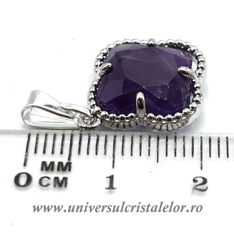 Pandantiv ametist trifoi