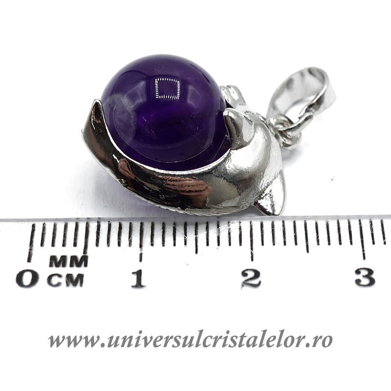Pandantiv ametist sfera m3