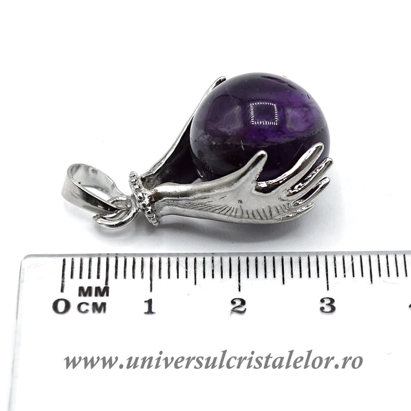 Pandantiv ametist sfera m1