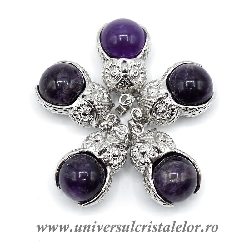 Pandantiv ametist sfera m2