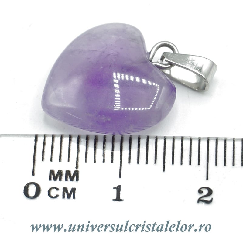 Pandantiv ametist inimioara