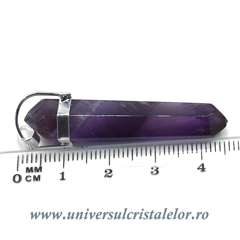 Pandantiv ametist dublu varf
