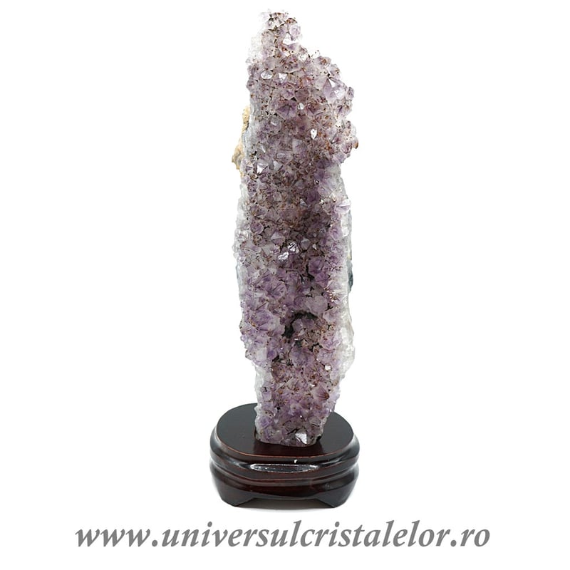Ametist pe suport de lemn
