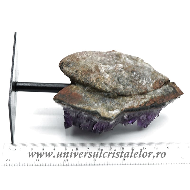 Ametist pe suport de metal