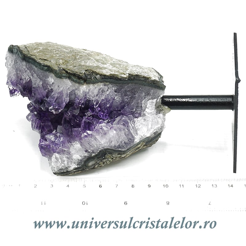 Ametist pe suport de metal