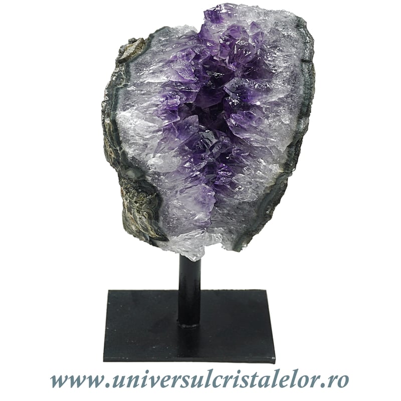 Ametist pe suport de metal