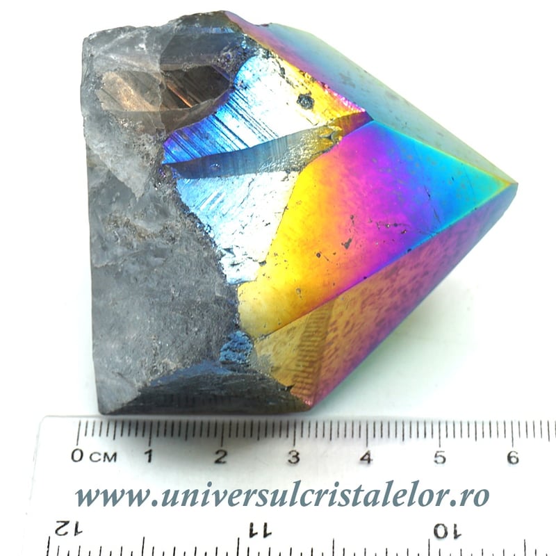 Ametist titan aura varf cu baza unicat m10