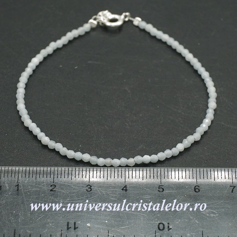 Bratara angelit rotund fatetat - 2,5 mm