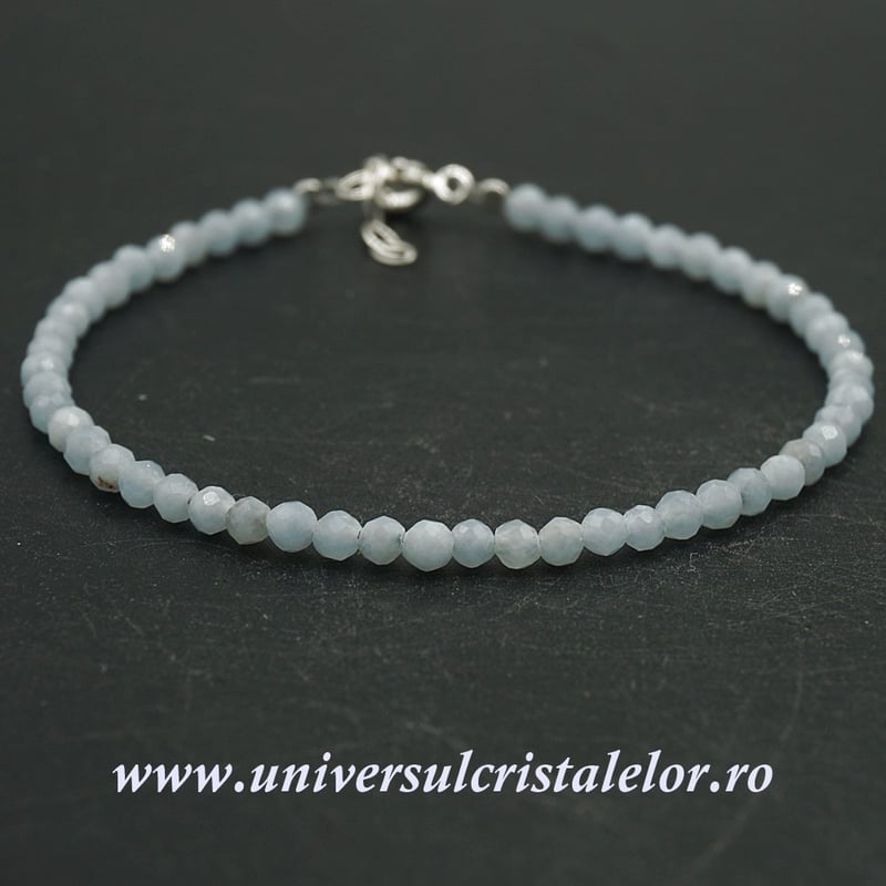 Bratara angelit rotund fatetat - 3,6mm