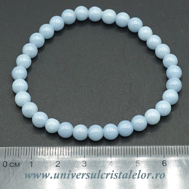 Bratara angelit rotund - 6 mm