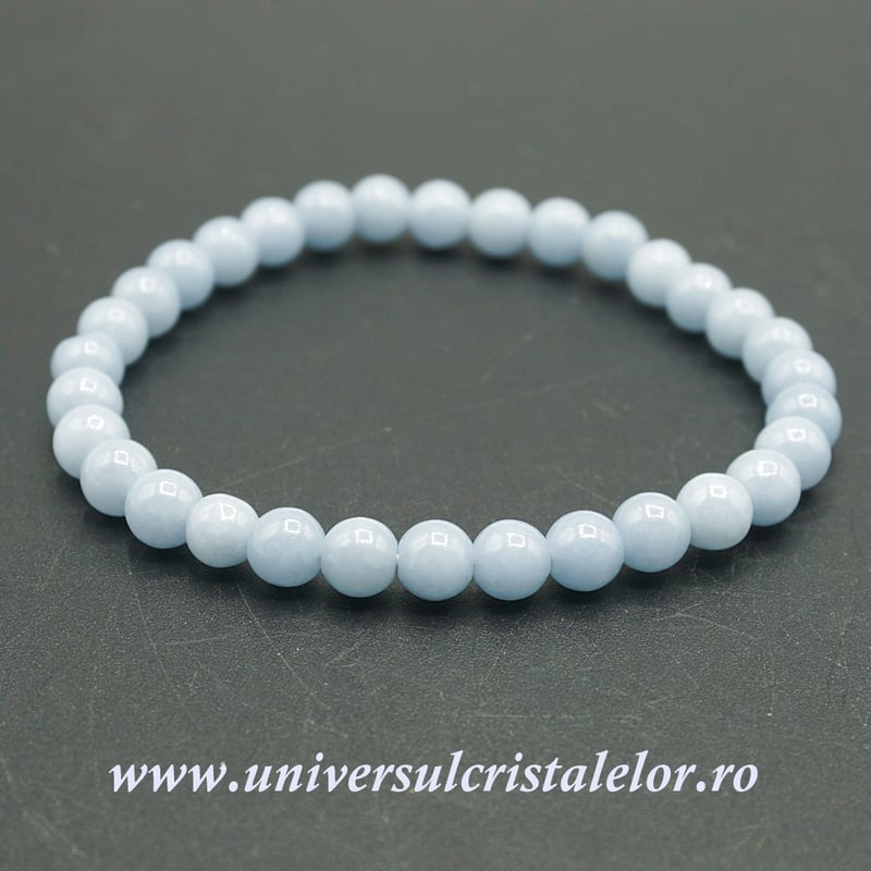 Bratara angelit rotund - 6 mm