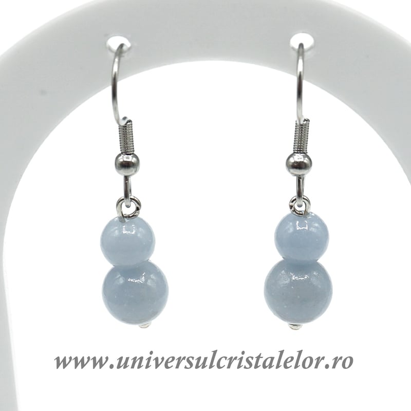 Cercei angelit rotund-8mm m03