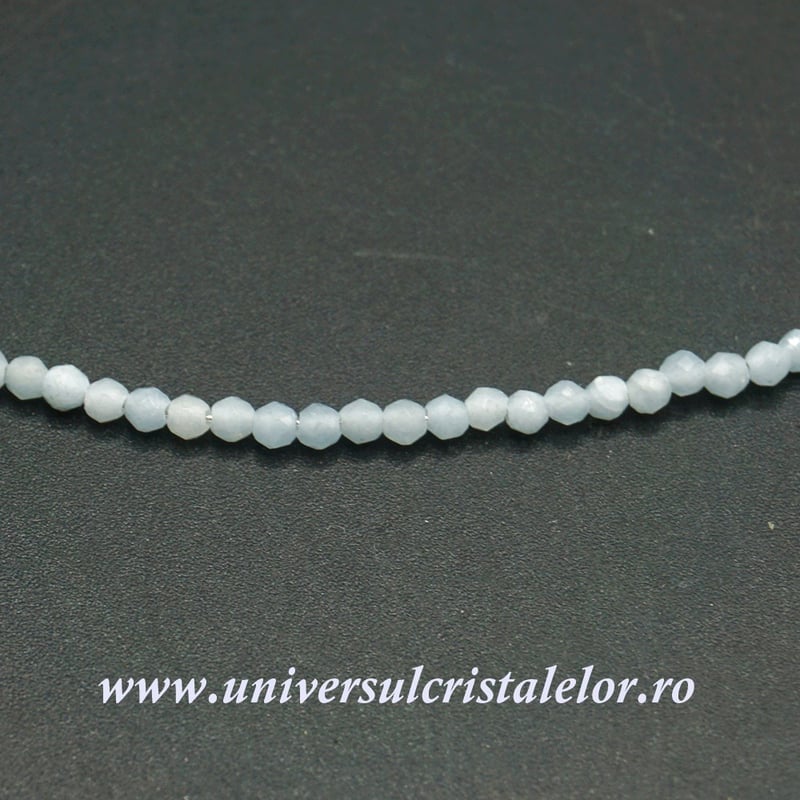 Colier angelit rotund fatetat - 2,5mm