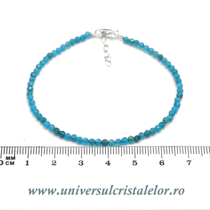 Bratara apatit rotund fatetat - 2,7 mm
