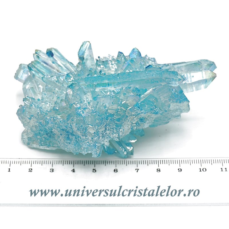 Aqua aura piatra rulata