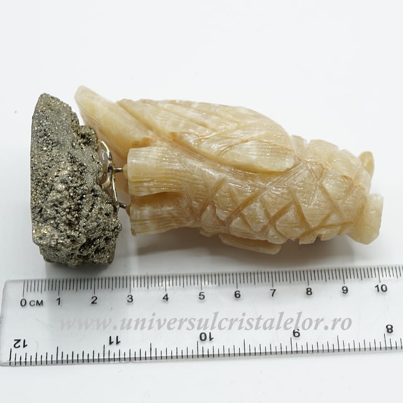 Figurina aragonit bufnita m3