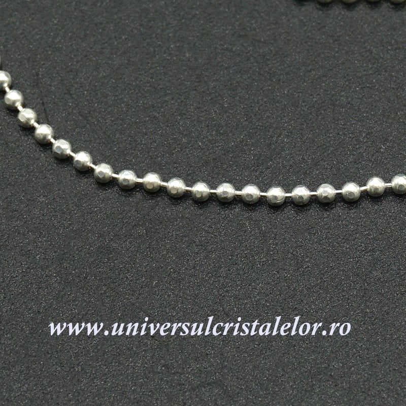 Lantisor Argint model bilute m1- 40cm