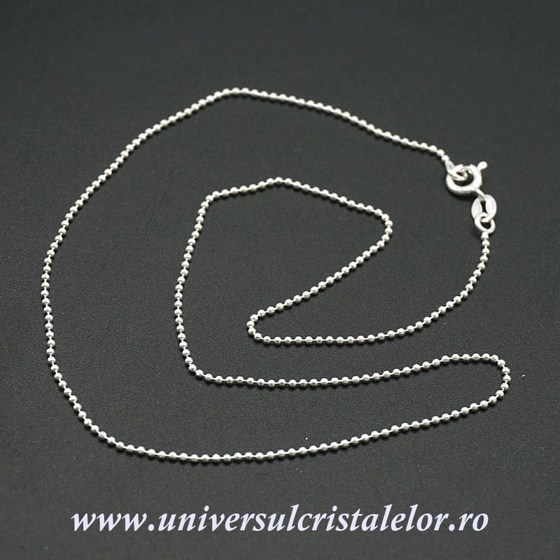 Lantisor Argint model bilute m1- 40cm