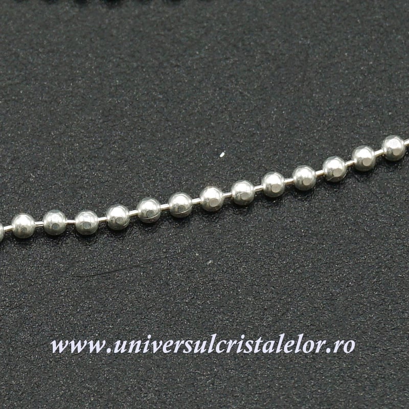 Lantisor Argint model bilute m1- 45cm