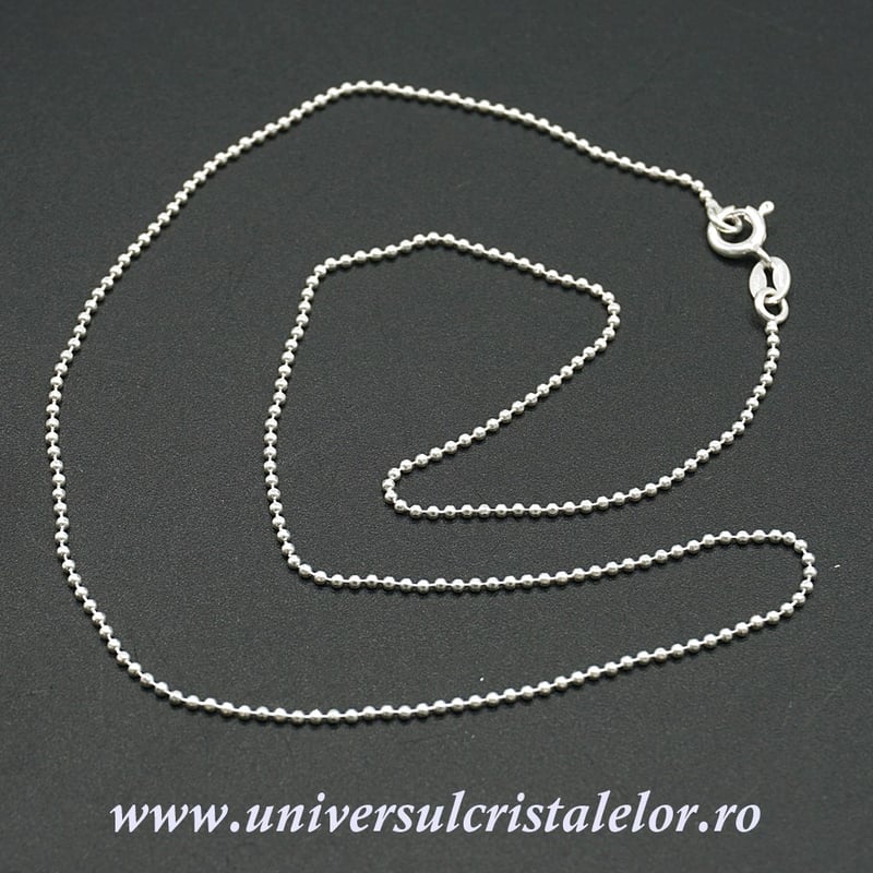 Lantisor Argint model bilute m1- 45cm