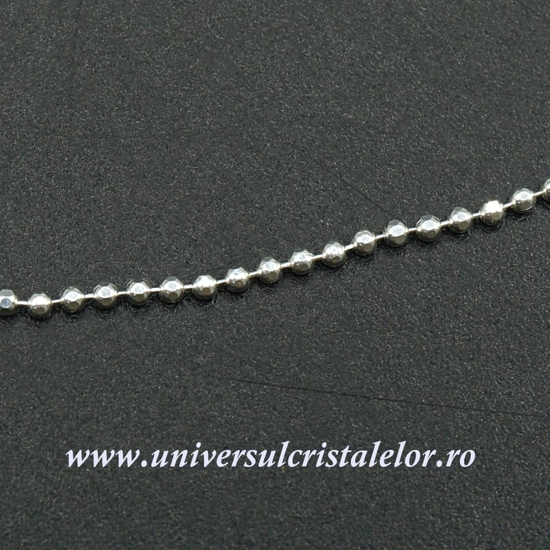 Lănțișor din argint 925 model biluțe 50 cm