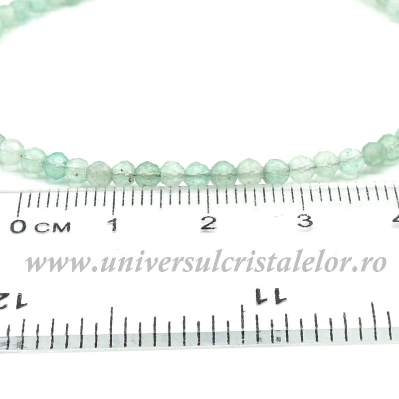 Bratara aventurin rotund fatetat - 3 mm