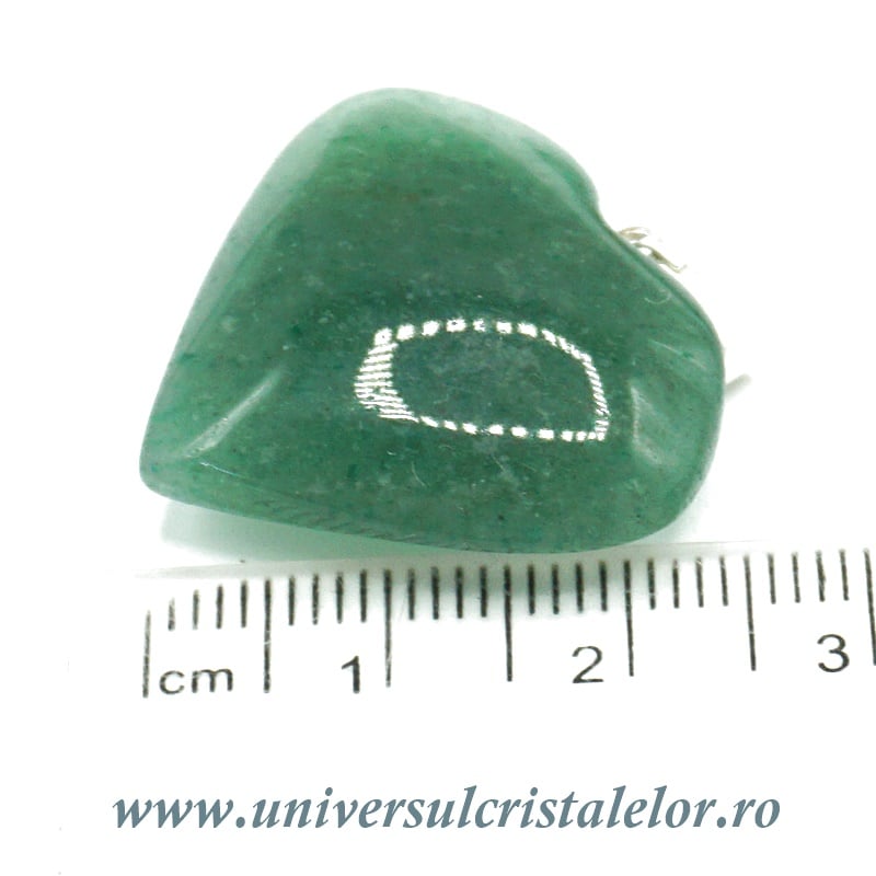 Pandantiv aventurin inima