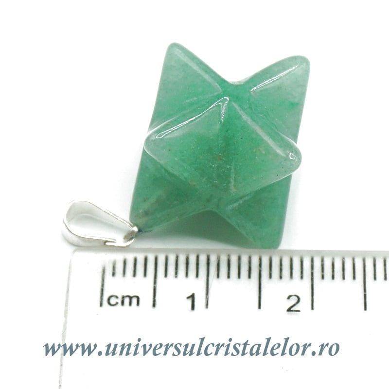 Pandantiv aventurin merkaba