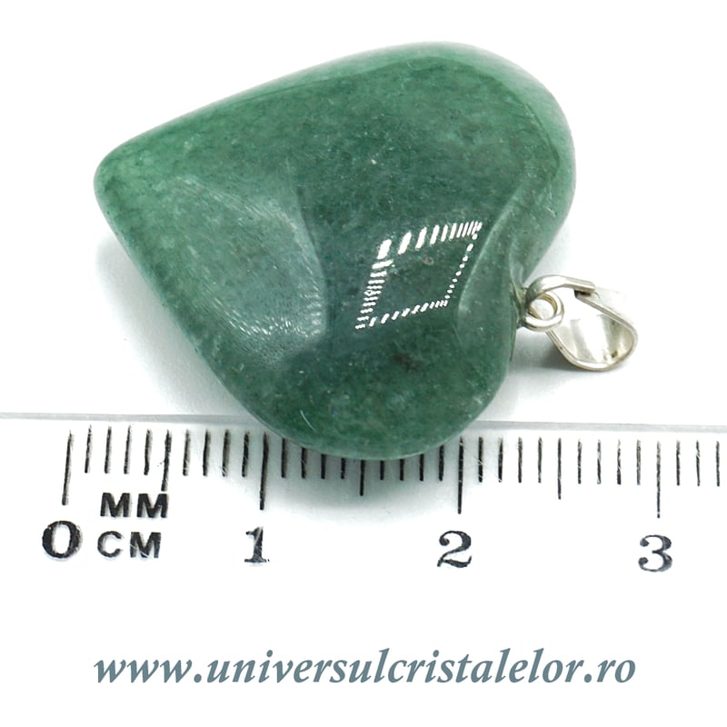 Pandantiv aventurin inima