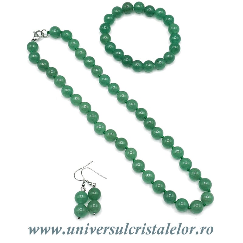 Set bijuterii aventurin