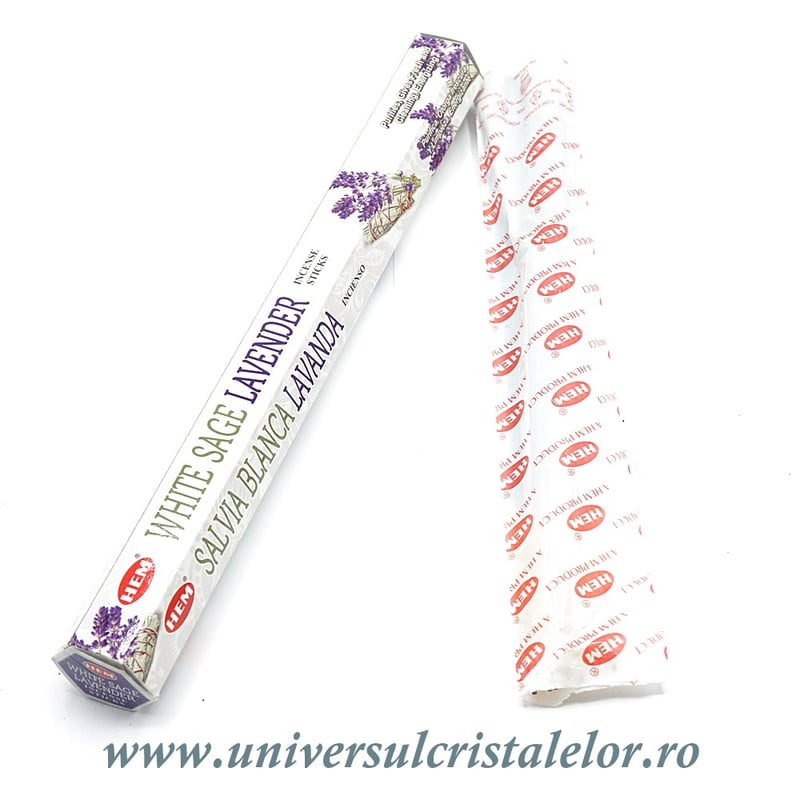Betisoare parfumate salvie alba si lavanda