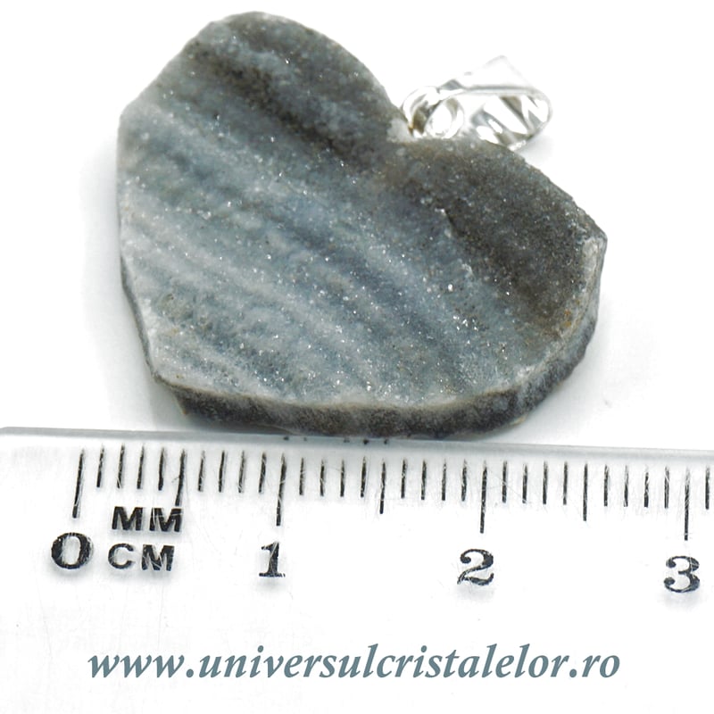 Pandantiv calcedonie inima