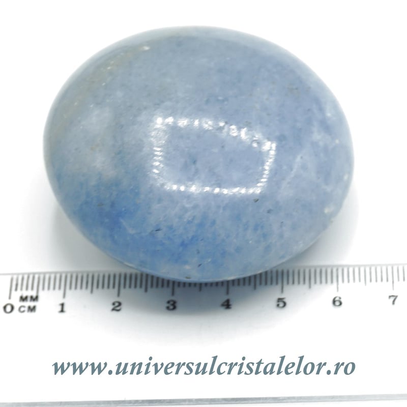 Calcit albastru polisat