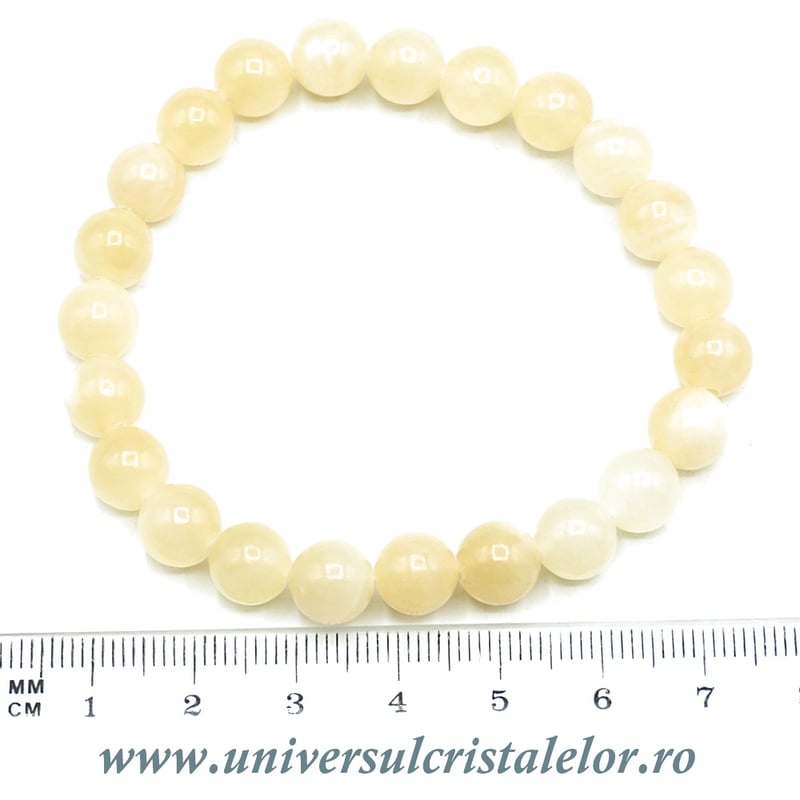 Bratara calcit galben