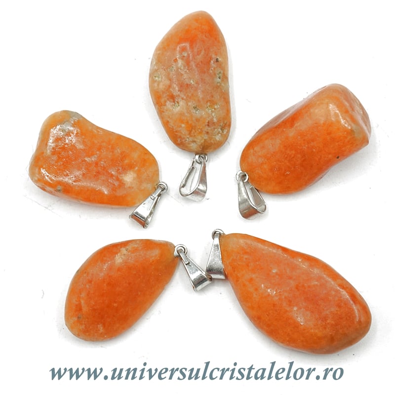 Pandantiv calcit portocaliu