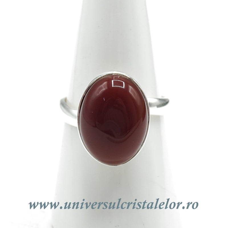 Inel carneol oval reglabil m2