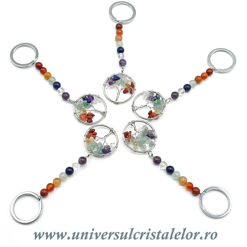 Breloc chakre cu pomul vietii