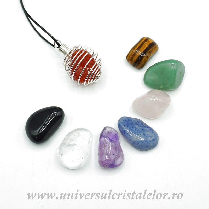 Set pandantive chakre in spirala