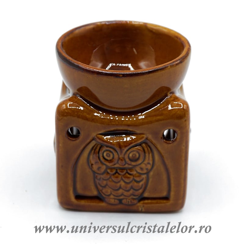 Suport ardere ulei aromaterapie bufnita m4