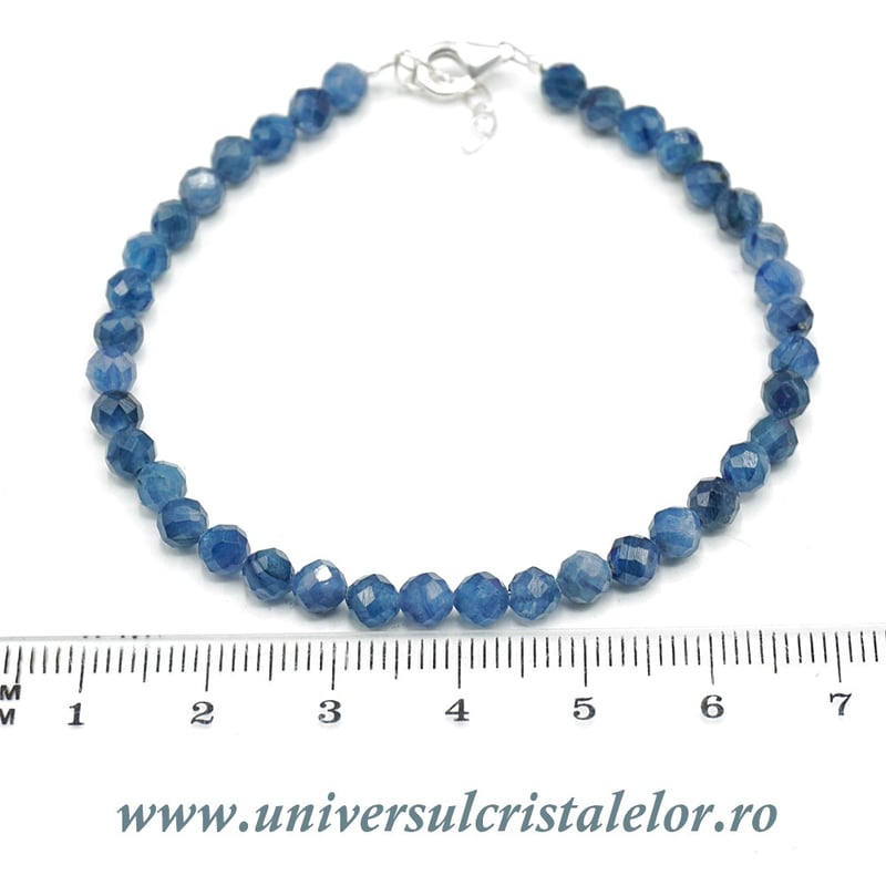 Bratara cianit rotund fatetat - 4,5mm