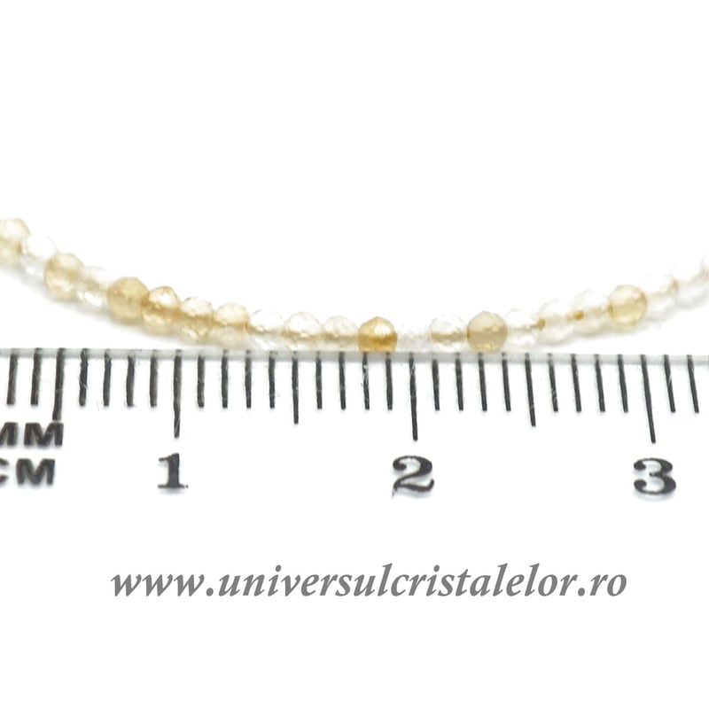 Bratara citrin rotund fatetat 1.9 mm