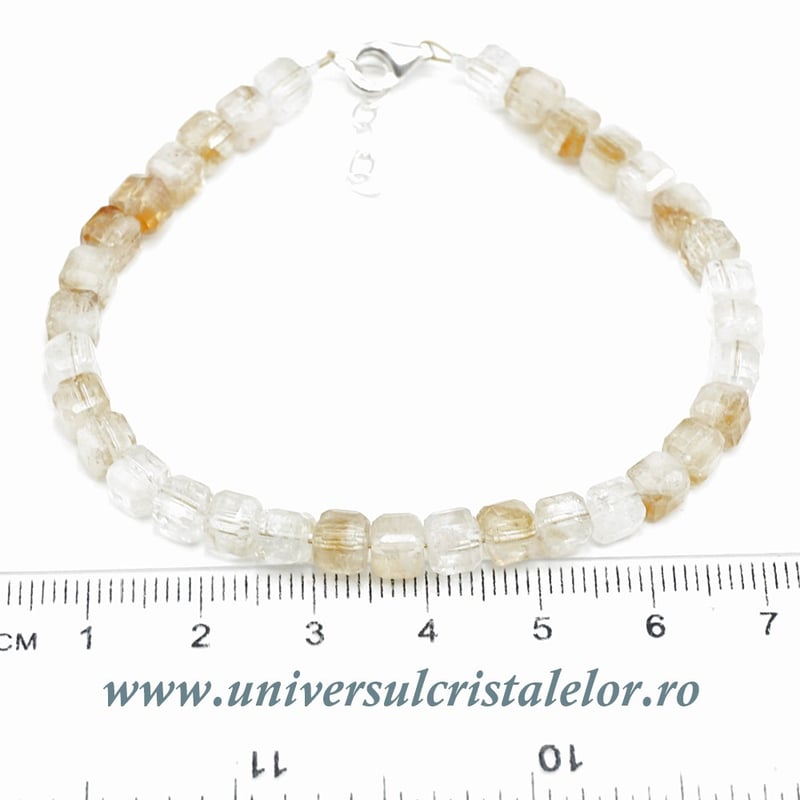 Bratara citrin cub fatetat - 5mm