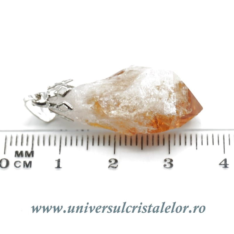 Pandantiv citrin varf neslefuit