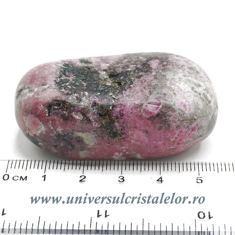 Piatra rulata cobalto-calcit