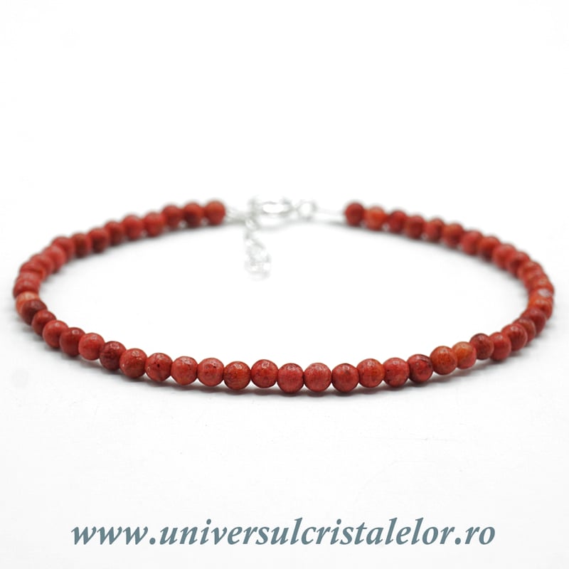 Bratara coral rosu
